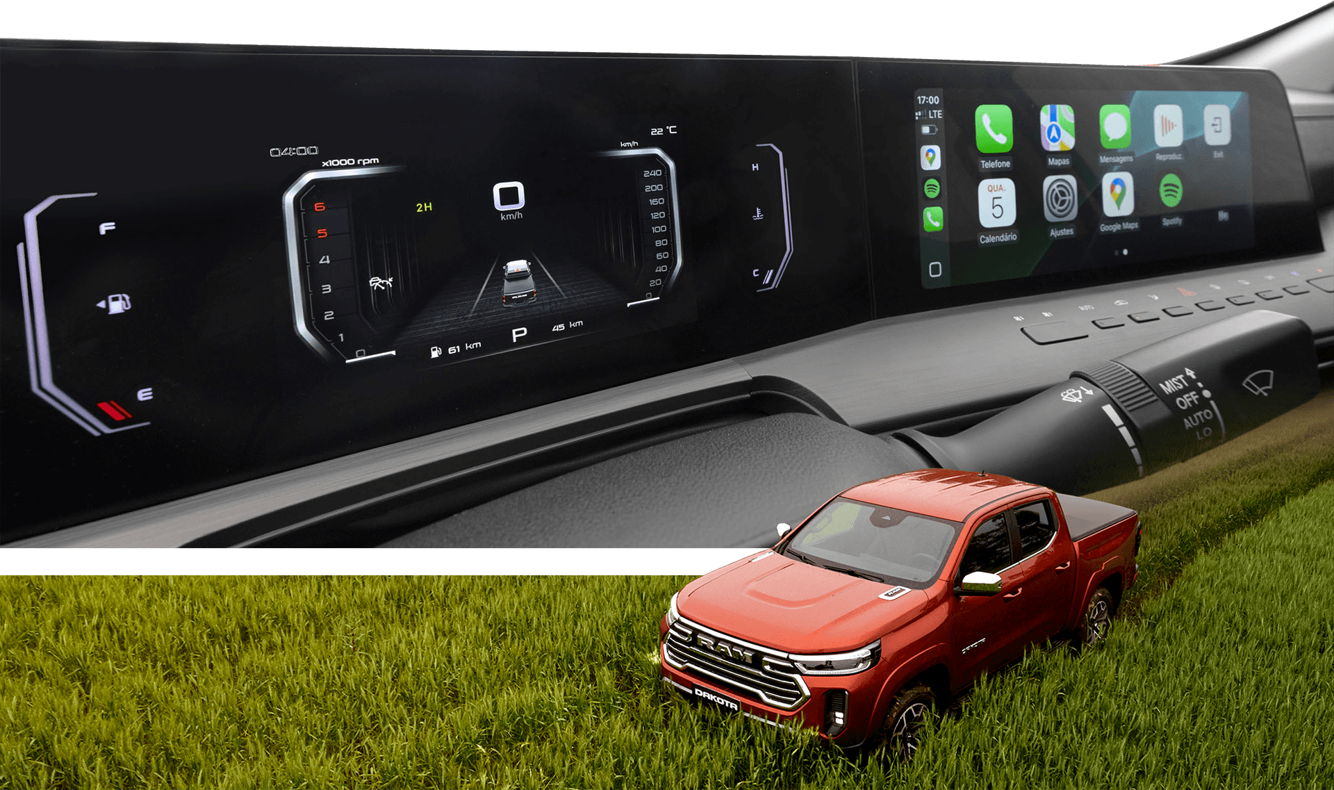 RAM Dakota Interior Desktop