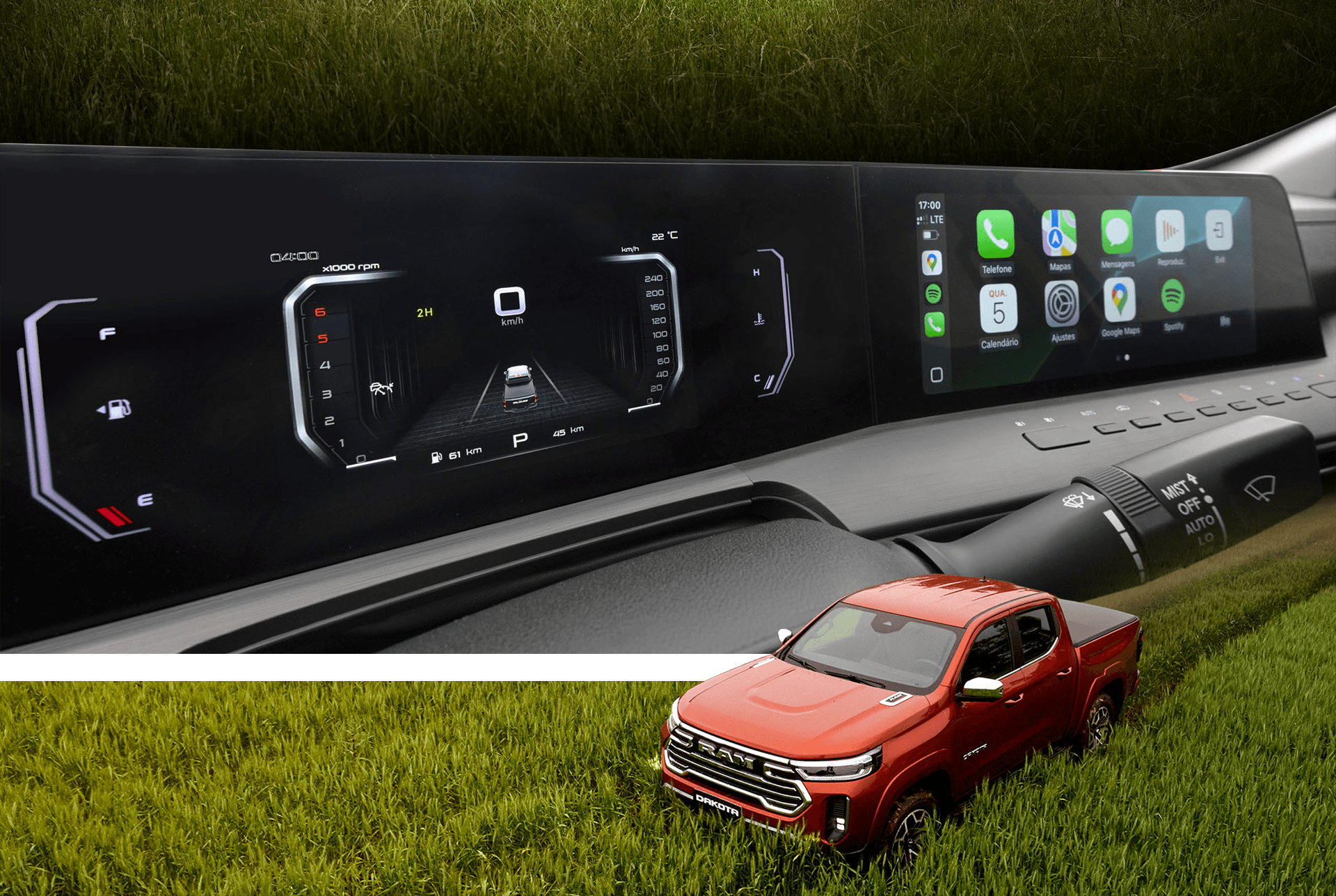 RAM Dakota Interior Desktop